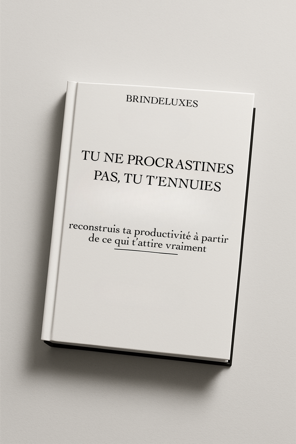E-book Tu ne procrastines pas tu t'ennuies